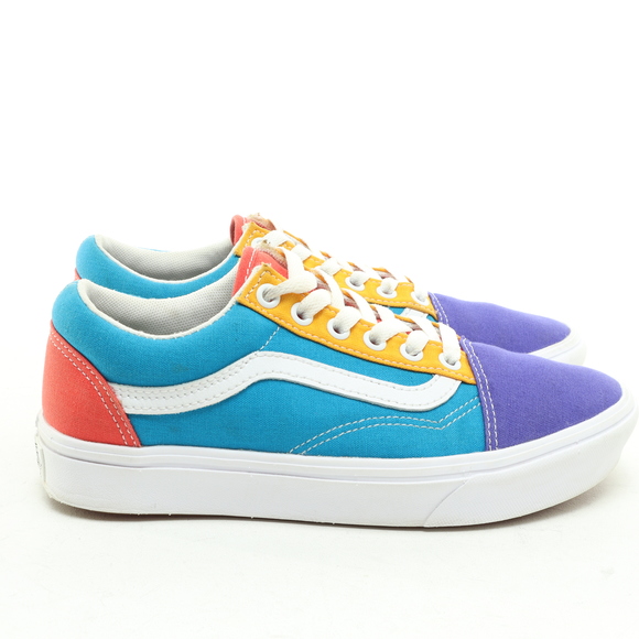 Vans Comfycush Multi Color Sneakers Women 6.5 Purple/Red Canvas Like New - Picture 10 of 16